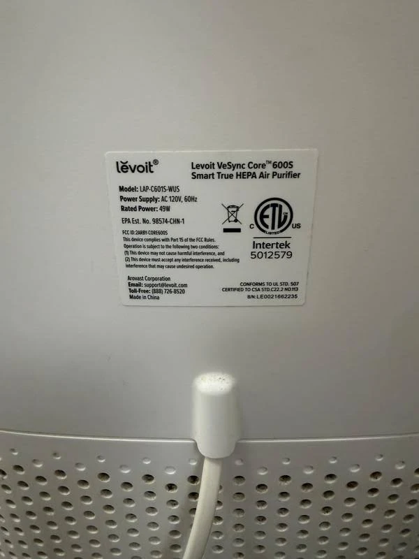 view of our own purchase testing levoit core 600s smart purifier air purifier for pet hair australia unboxing package arrival several weeks to months