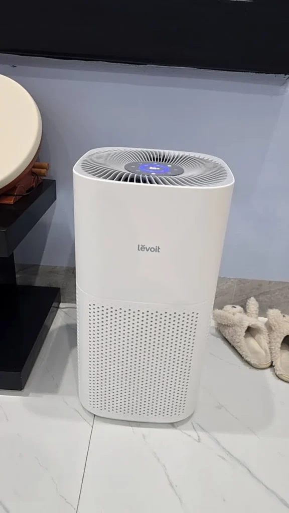 view of our own purchase testing levoit core 600s smart true hepa air purifier australia unboxing package arrival several weeks to months